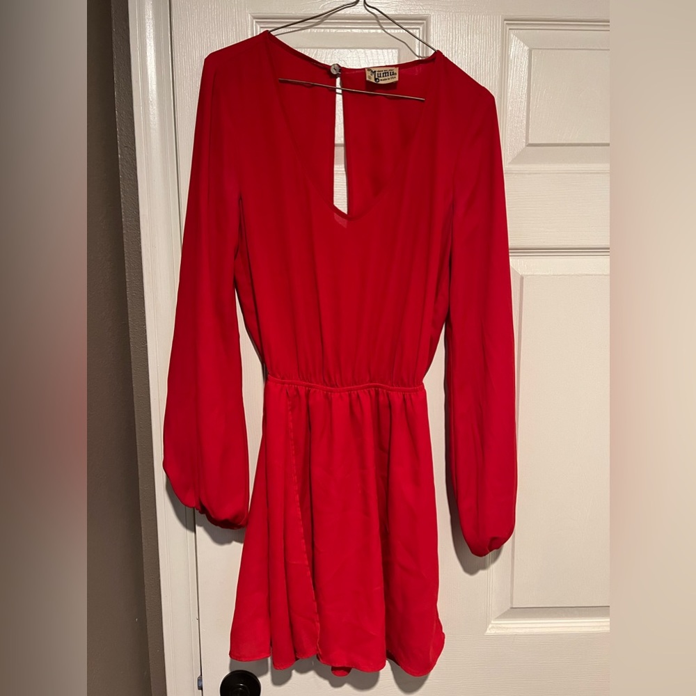 Show me your MuMu red dress